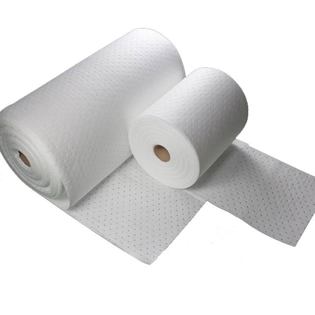 40cm * 50m * 2mm Derramamento de Rolo Absorvente de Óleo